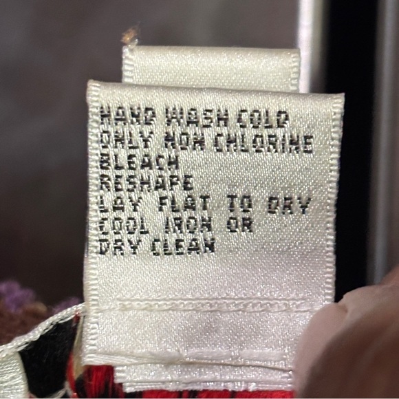 Women M TALBOT's Chunky Cardigan Sweater Brown Purple Colorful zipper Vtg - Picture 9 of 9